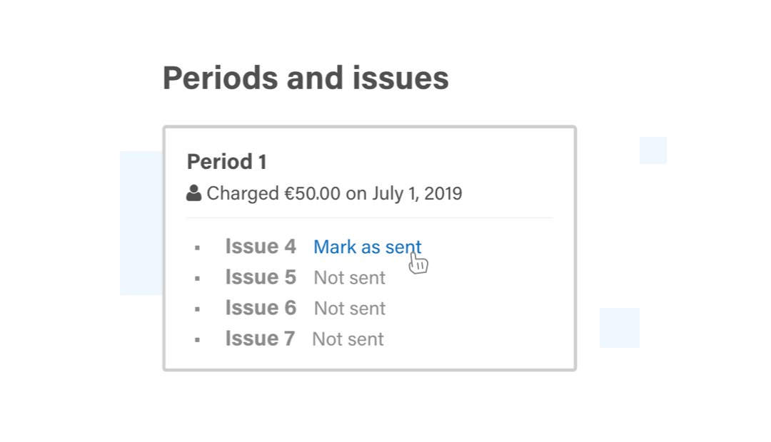 View subscription copies at a glance.